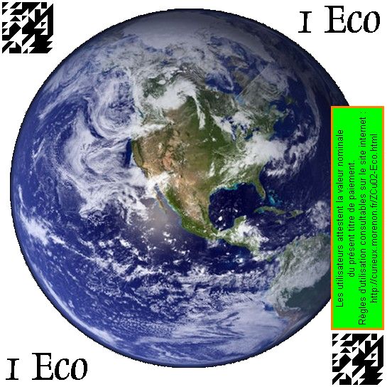 Billet de 1 Eco (Avers)